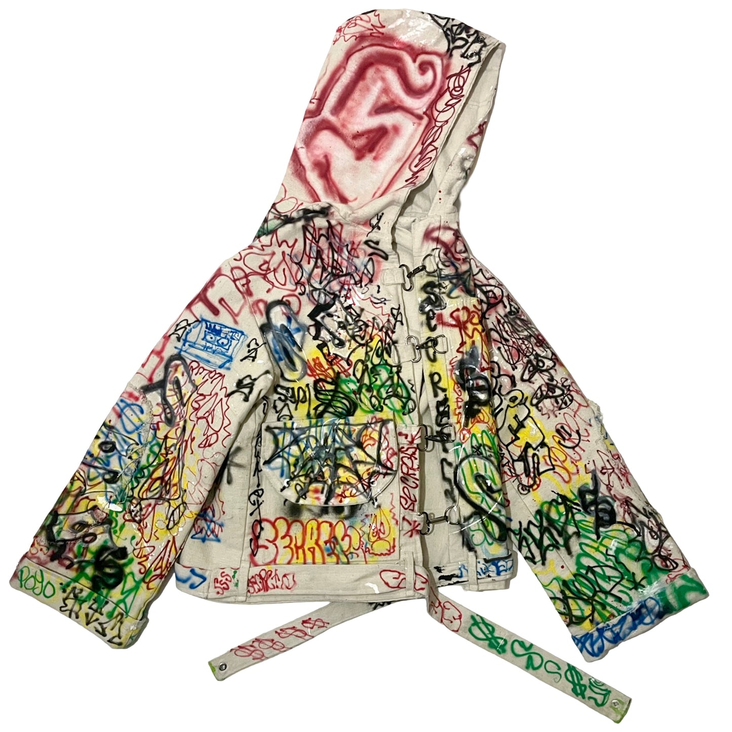NINELIVES x SECRETS AIRBRUSH CANVAS JACKET