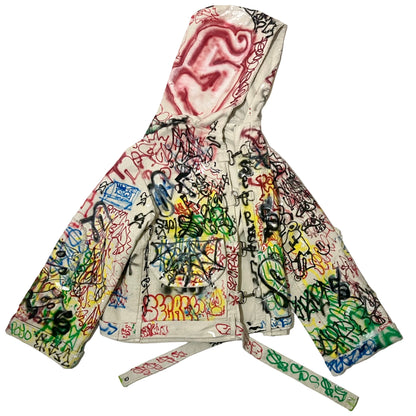 NINELIVES x SECRETS AIRBRUSH CANVAS JACKET